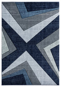 United Weavers Of America Bristol Zine Navy Accent Rug, 110 Inch  X 28 Inch
