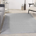 Nourison Essentials Indoor/Outdoor Silver Grey 5' X 8' Area Rug, Easy Cleaning, Non Shedding, Bed Room, Living Room, Dining Room