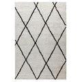 Flash Furniture Roxy Shag Style Diamond Trellis Area Rug - 5' X 7' - Ivory