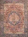Loloi II Layla Red / Navy 7-6 x 9-6 Area Rug