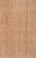 nuLOOM Ashli Solid Farmhouse Jute Runner Rug, 2' 6'' x 12', Natural