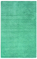 Rizzy Home | Tc8577 | Technique Collection | Wool Area Rug | 8' Round | Blue/Dark Teal Solid
