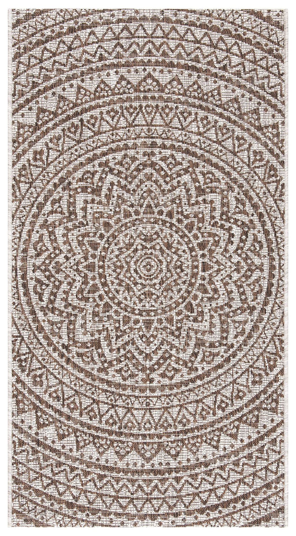 Safavieh Courtyard Collection 48' X 68.4' Beige/Brown Cy8734 Indoor/ Outdoor Patio Backyard Mudroom Accent Rug