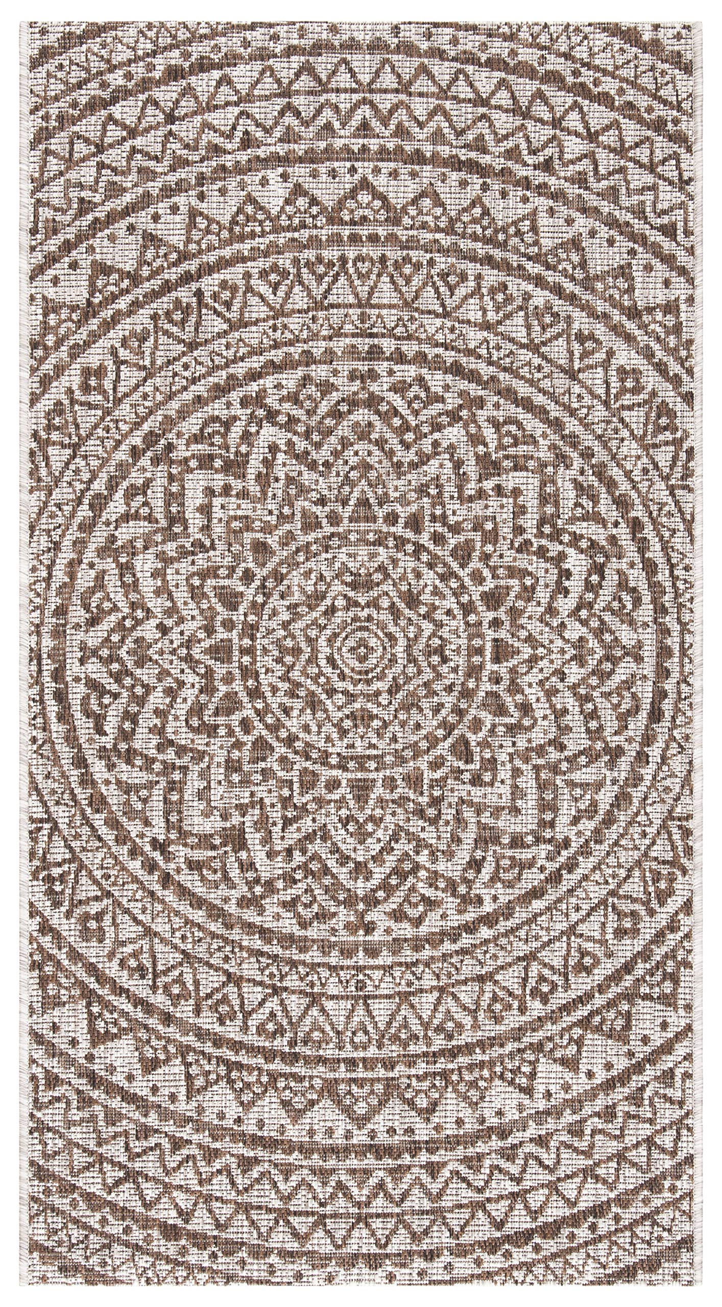 Safavieh Courtyard Collection 48' X 68.4' Beige/Brown Cy8734 Indoor/ Outdoor Patio Backyard Mudroom Accent Rug