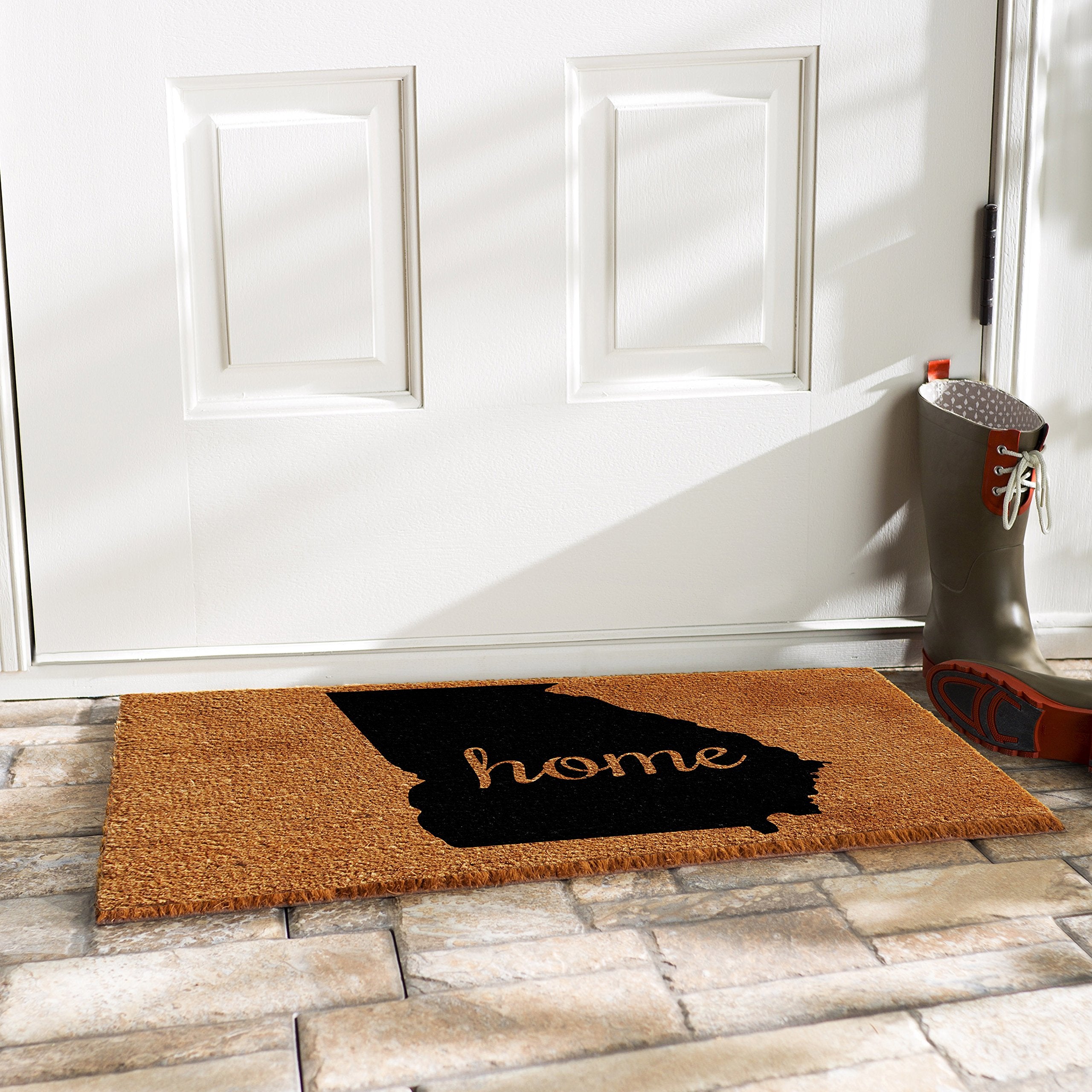 Calloway Mills 102431830 Georgia Doormat, 18' X 30', Natural/Black