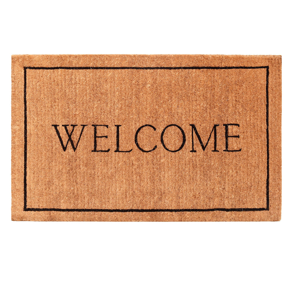 Calloway Mills Az104812436 Welcome Border, 100% Coir Doormat, 24' X 36' X 1.50', Natural/Black
