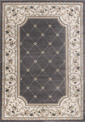 HomeRoots 9' x 12' Polypropylene Grey or Ivory Area Rug