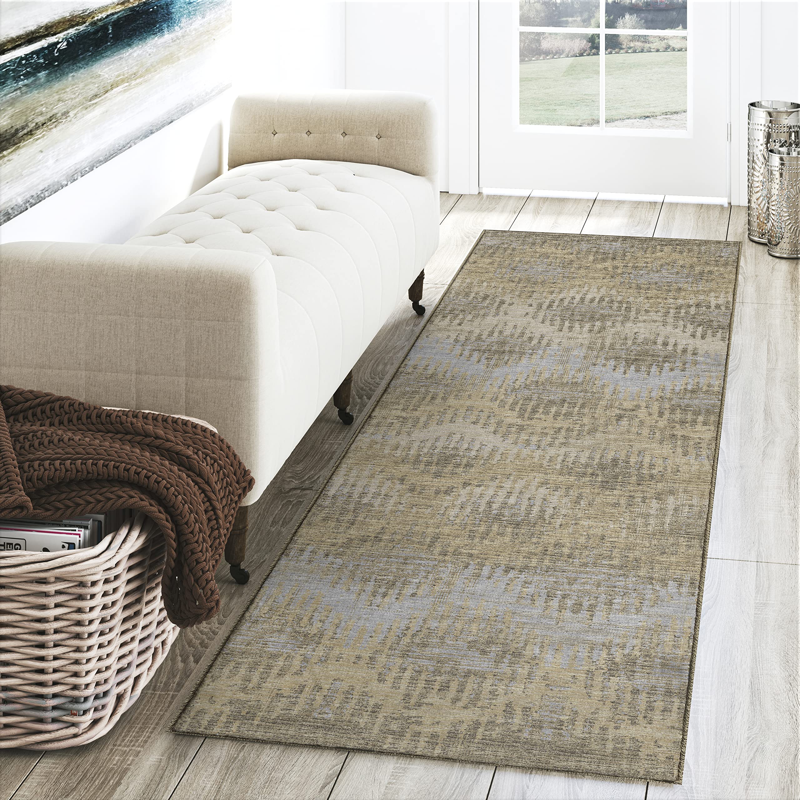 Dalyn Rugs Brisbane Br9 Dynamic Chevron Sandstone 2'3&quot; X 7'6&quot;
