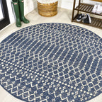 Jonathan Y Smb108K-5R Ourika Moroccan Geometric Textured Weave Indoor Outdoor Area Rug, Bohemian Coastal Traditional Easy Cleani