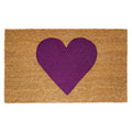 Calloway Mills Madison Heart Doormat (Purple, 17' X 29')