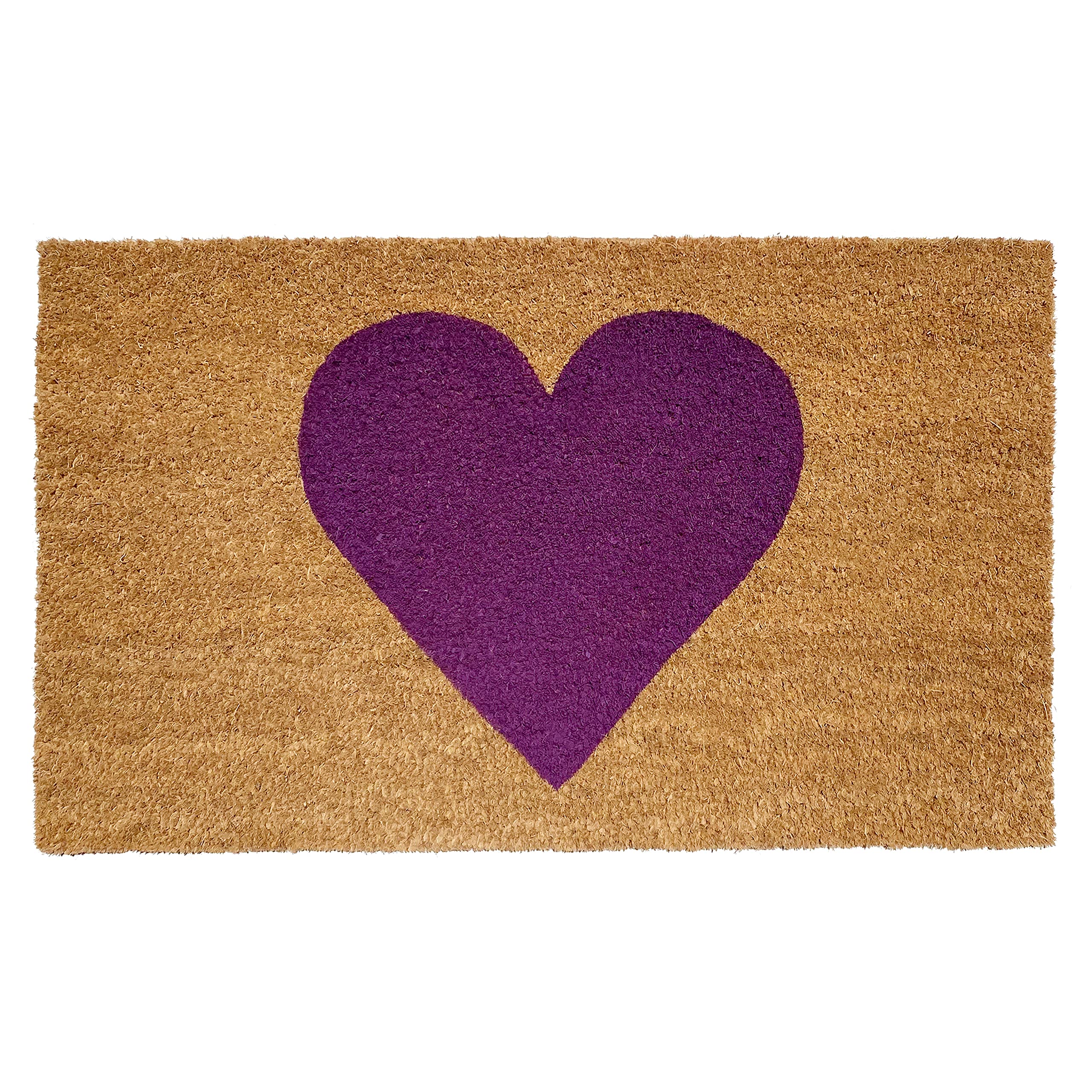 Calloway Mills Madison Heart Doormat (Purple, 17' X 29')