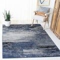 SAFAVIEH Adirondack Collection Accent Rug - 4 x 6, Grey & Blue, Modern Abstract Design, Non-Shedding & Easy Care, Ideal for Hi