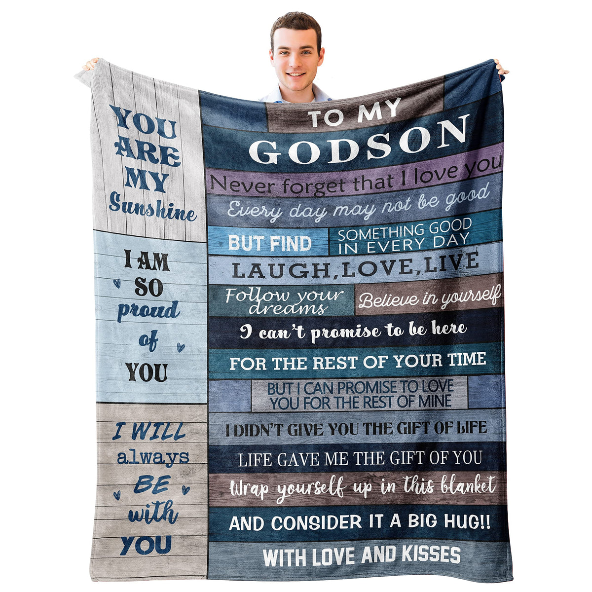 Xutapy Godson Gifts From Godmother/Godfather/Godparents, 1St Communion/Baptism Gifts For Boys, Birthday Christian Gifts For Gods