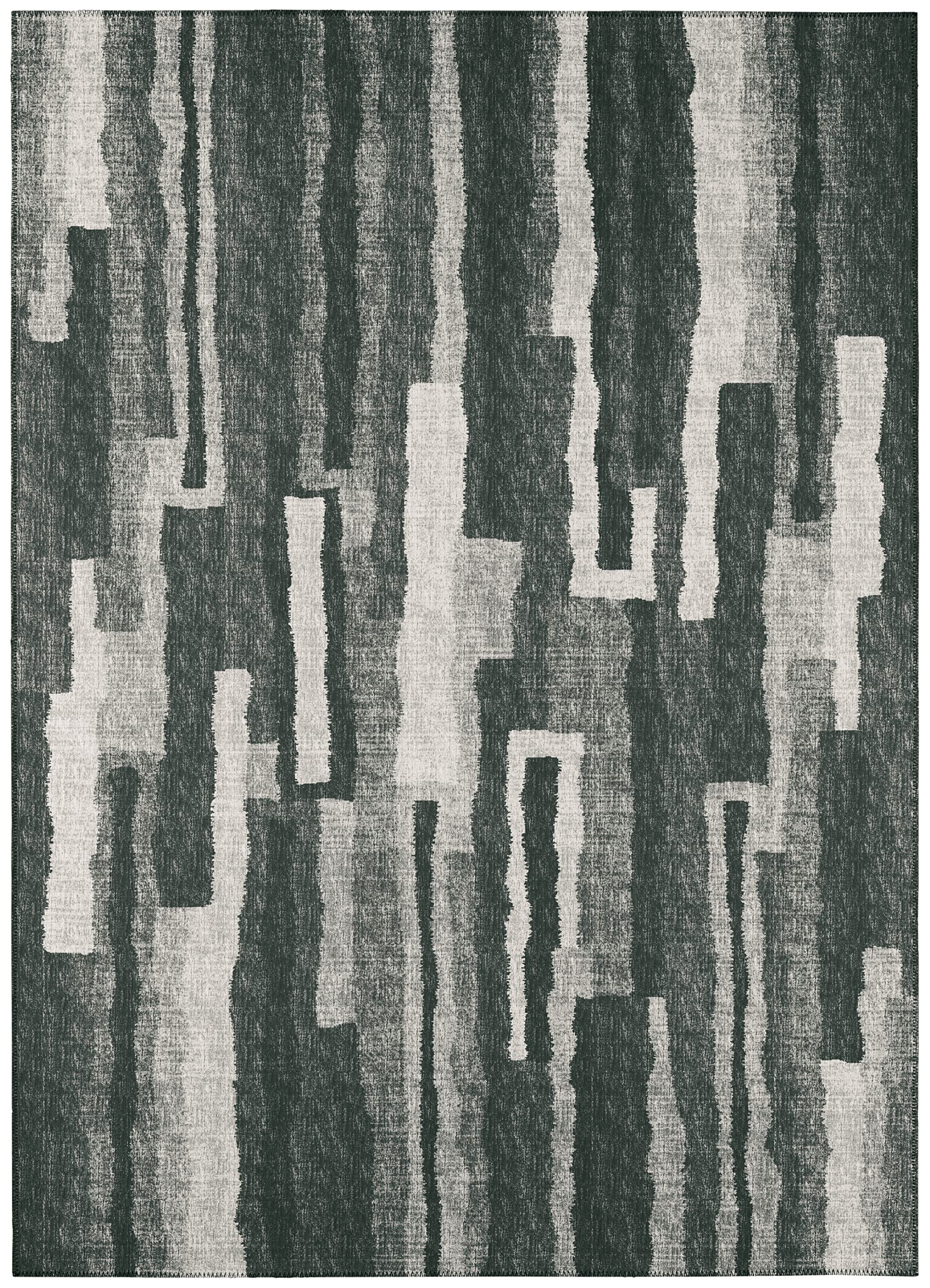 Addison Rugs Bravado Abv37 Shadow Washable 5' X 7'6" Indoor Outdoor Area Rug, Easy Clean, Machine Washable, Non Shedding, Bedroom, Entry, Living Room, Dining Room, Kitchen, Patio Rug