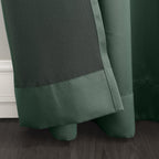 Sun Zero Barrow 2-Pack Energy Saving Grommet Curtain Panel Pair, 54'' X 54, Everglade Green