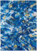 Addison Rugs Karina Akc47 Blue 3' X 5' Indoor Outdoor Area Rug, Easy Clean, Machine Washable, Non Shedding, Bedroom, Entry, Living Room, Dining Room, Kitchen, Patio Rug