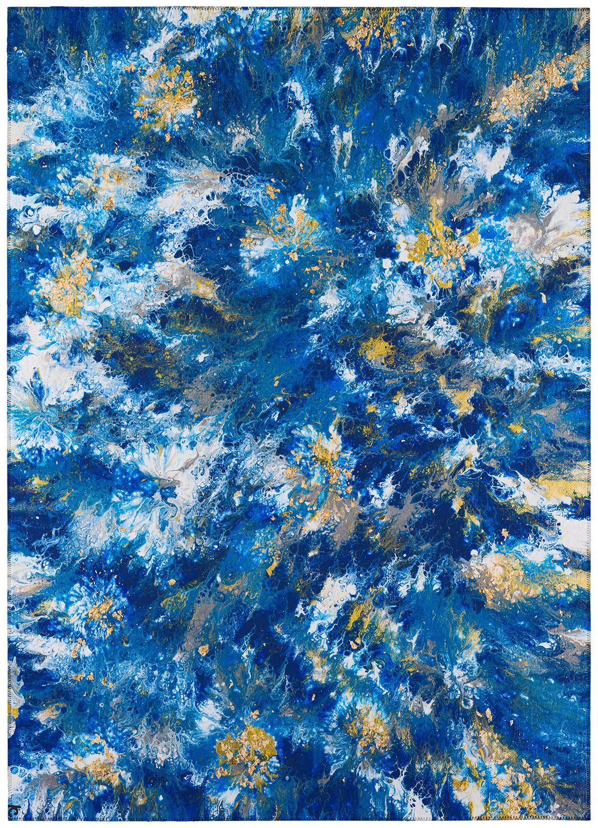 Addison Rugs Karina Akc47 Blue 10' X 14' Indoor Outdoor Area Rug, Easy Clean, Machine Washable, Non Shedding, Bedroom, Entry, Living Room, Dining Room, Kitchen, Patio Rug