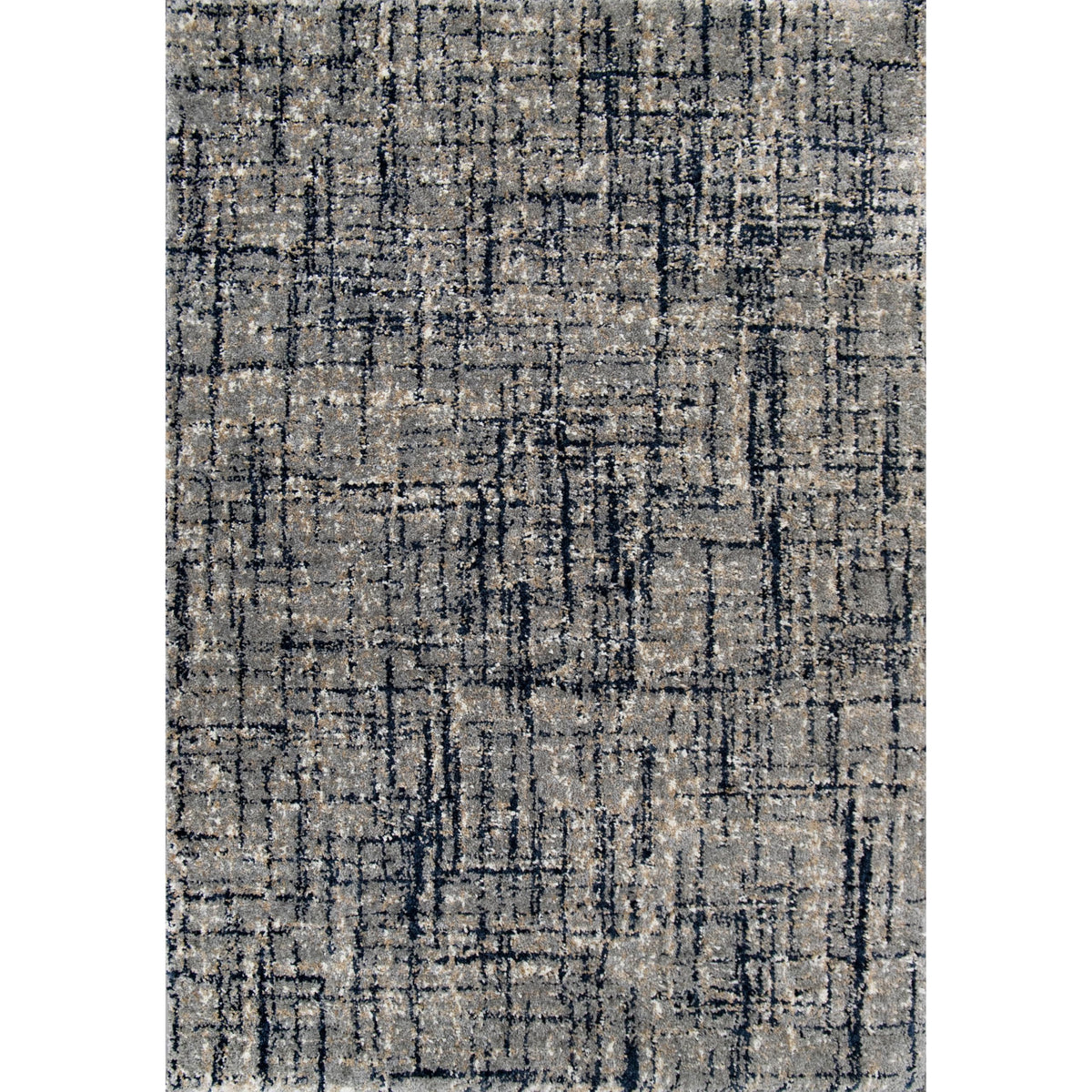 Cross Thatch Plush Rectangle Rug - 9' X 13' Pewter, Abstract, Durable, Stain-Resistant, Easy Clean, Soft And Cozy Area Rug For Living Room, Dining Room, Bedroom, And Indoor Home Decor