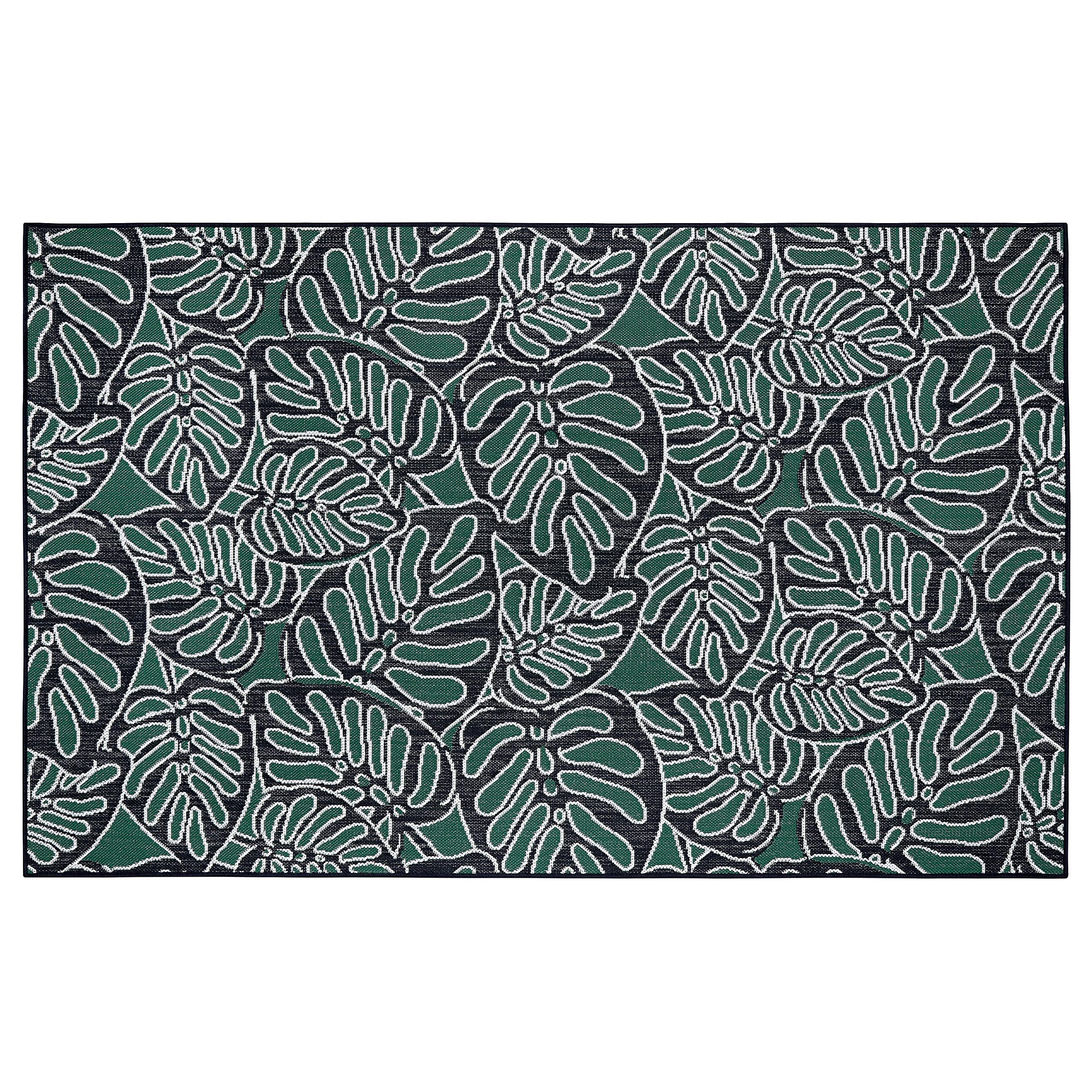 Classic Accessories for Vera Bradley Indoor/Outdoor Rug, 5 x 8 Foot, Rain Forest Canopy Coral