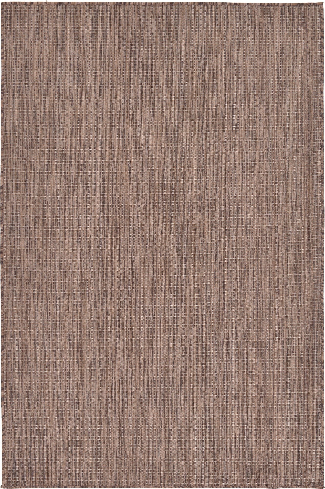 Unique Loom Collection Casual Transitional Solid Heathered Indoor/Outdoor Flatweave Area Rug (4' 1' X 6' 1' Rectangle, Light B