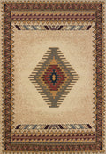 United Weavers Of America Tucson Manhattan Rug Collection, 5 3 Inch  By 7 6 Inch , Cream, Beige (940 27097)