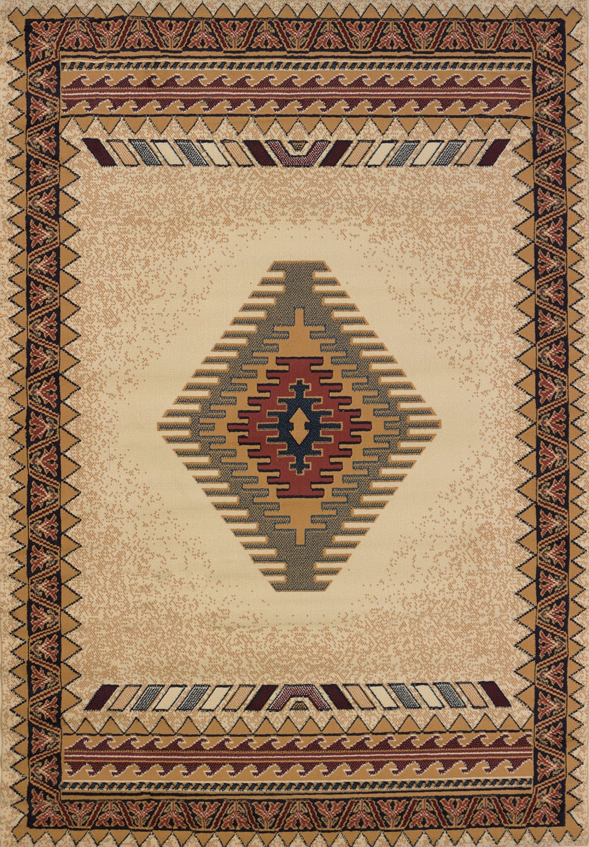 United Weavers Of America Tucson Manhattan Rug Collection, 5 3 Inch  By 7 6 Inch , Cream, Beige (940 27097)