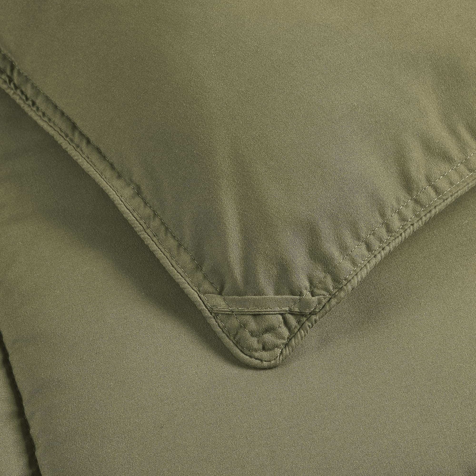 Chezmoi Collection Olive Green Down Alternative Comforter Oversized Queen - 3-Piece Lightweight Comforter Set - All Seasons Micr
