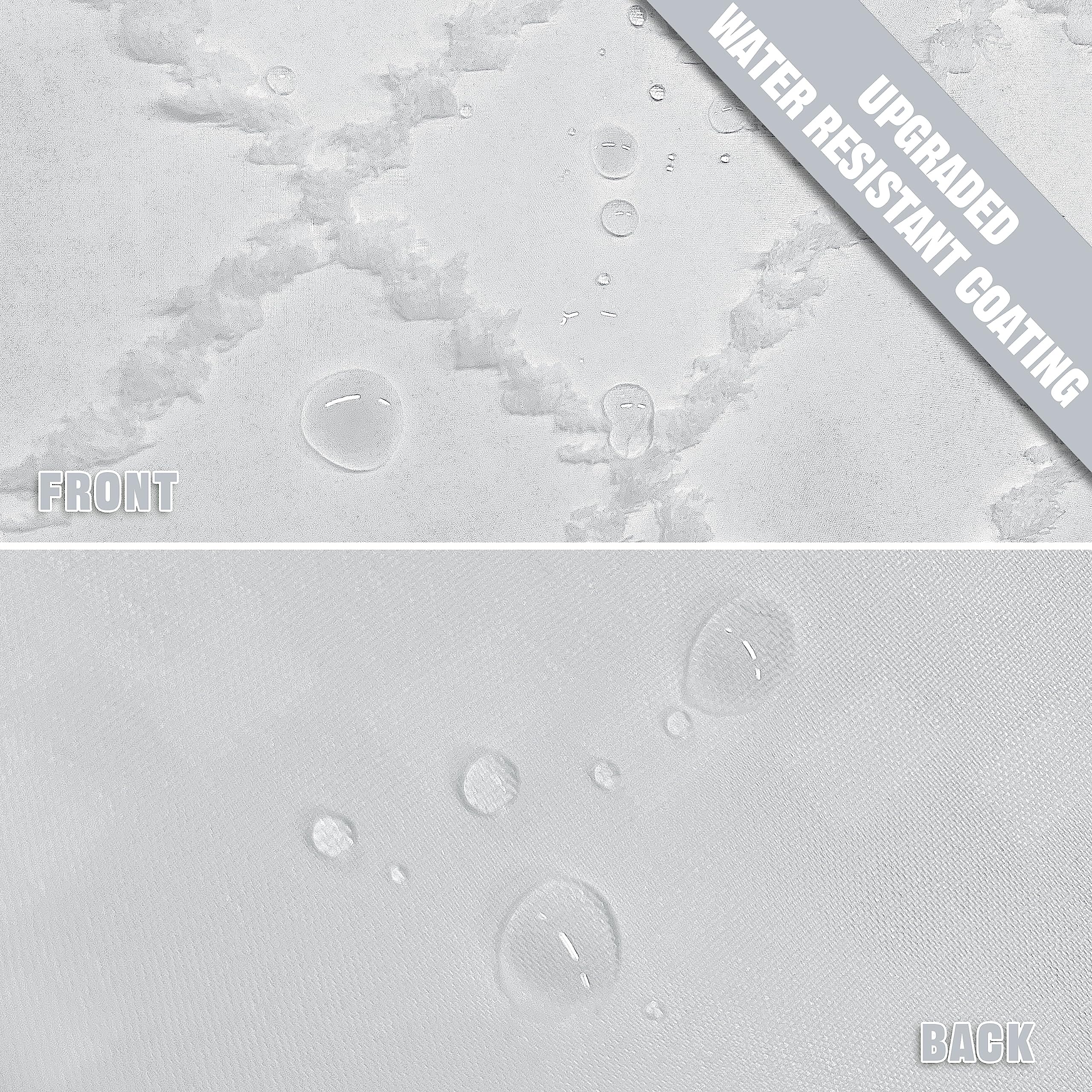 Extra Long White Textured Woven Fabric Boho Shower Curtain With Tassels 72 X 80 Modern Farmhouse Minimalist, Tufted Chevron Stri