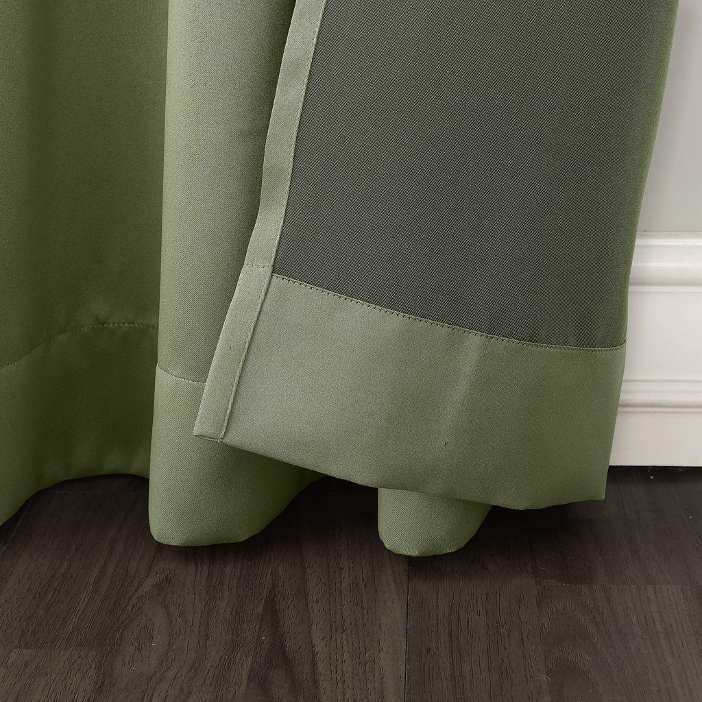Sun Zero - 53408 Becca Energy Efficient Grommet Curtain Panel, 40'' X 84'', Sage Green