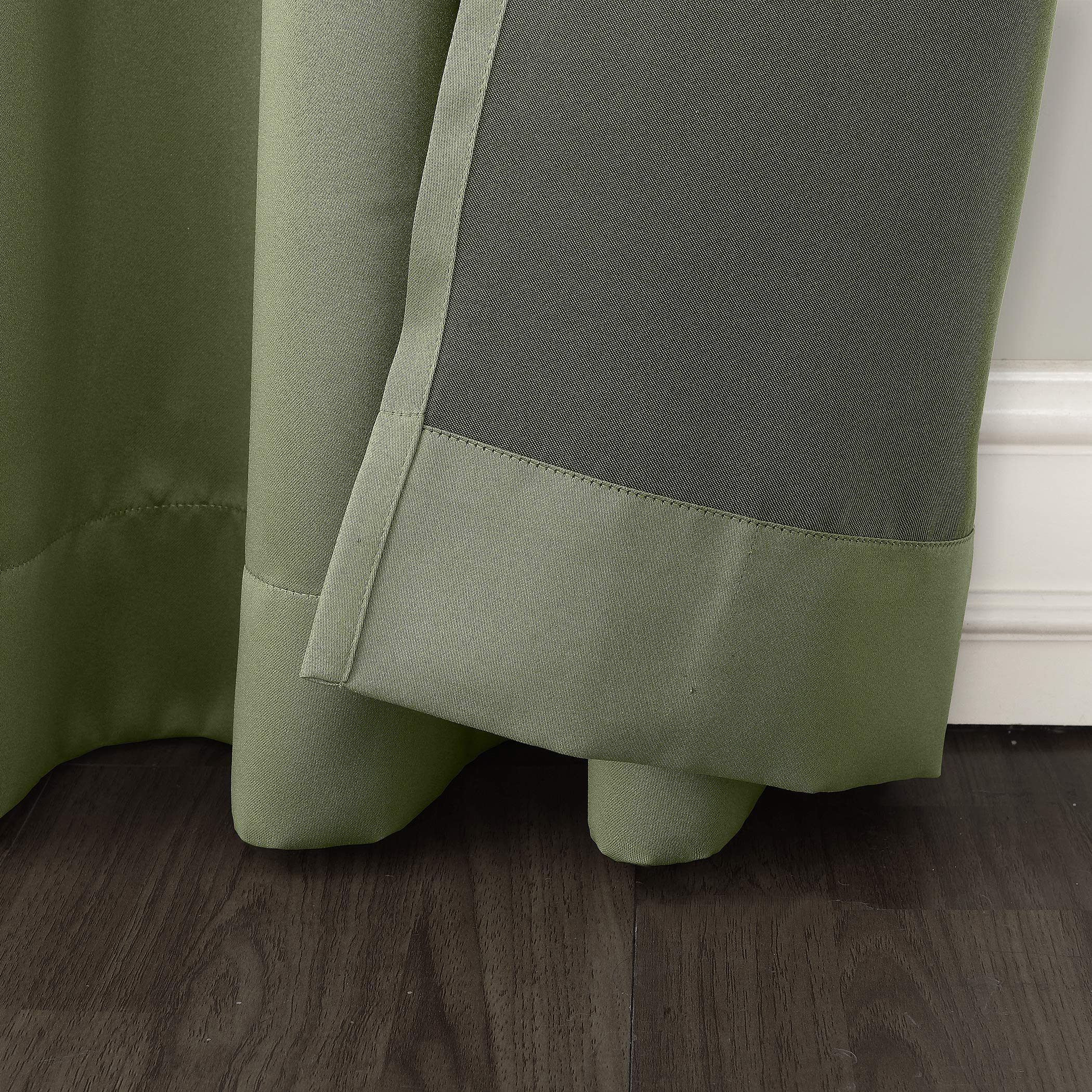 Sun Zero Becca Energy Efficient Grommet Curtain Panel, 40'' X 63'', Sage Green