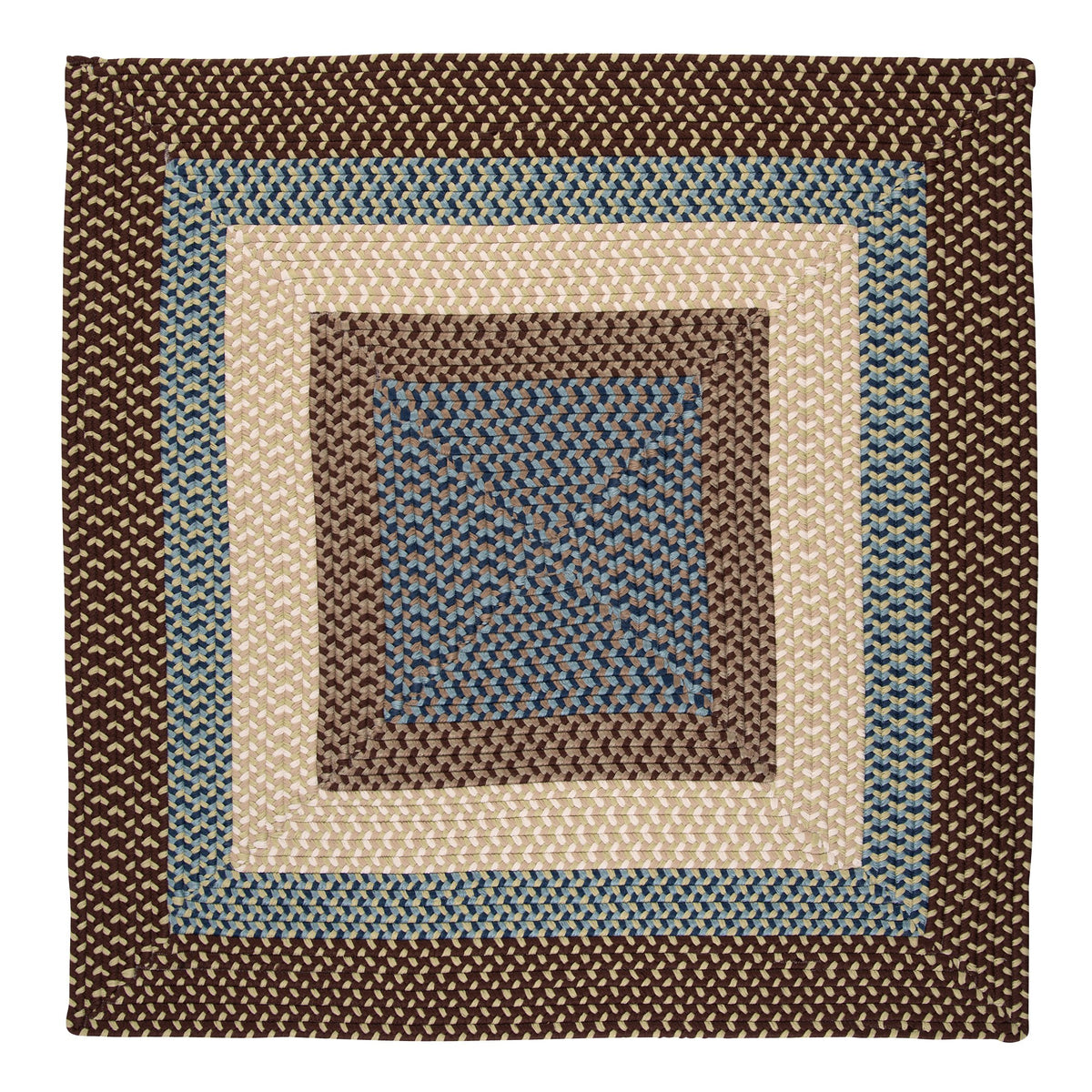 Montego Square Rug, 12-Feet, Bright Brown