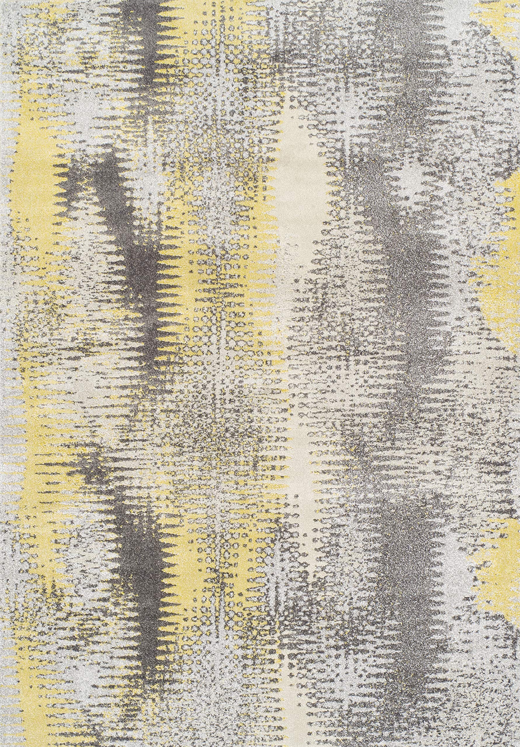 Addison Platinum Artistic Horizontal Yellow 7'10" X 10'7" Area Rug
