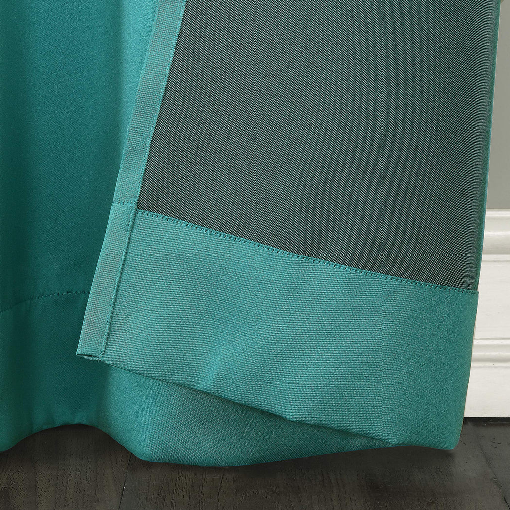 Sun Zero Becca Energy Efficient Grommet Curtain Panel, 40'' X 95'', Marine