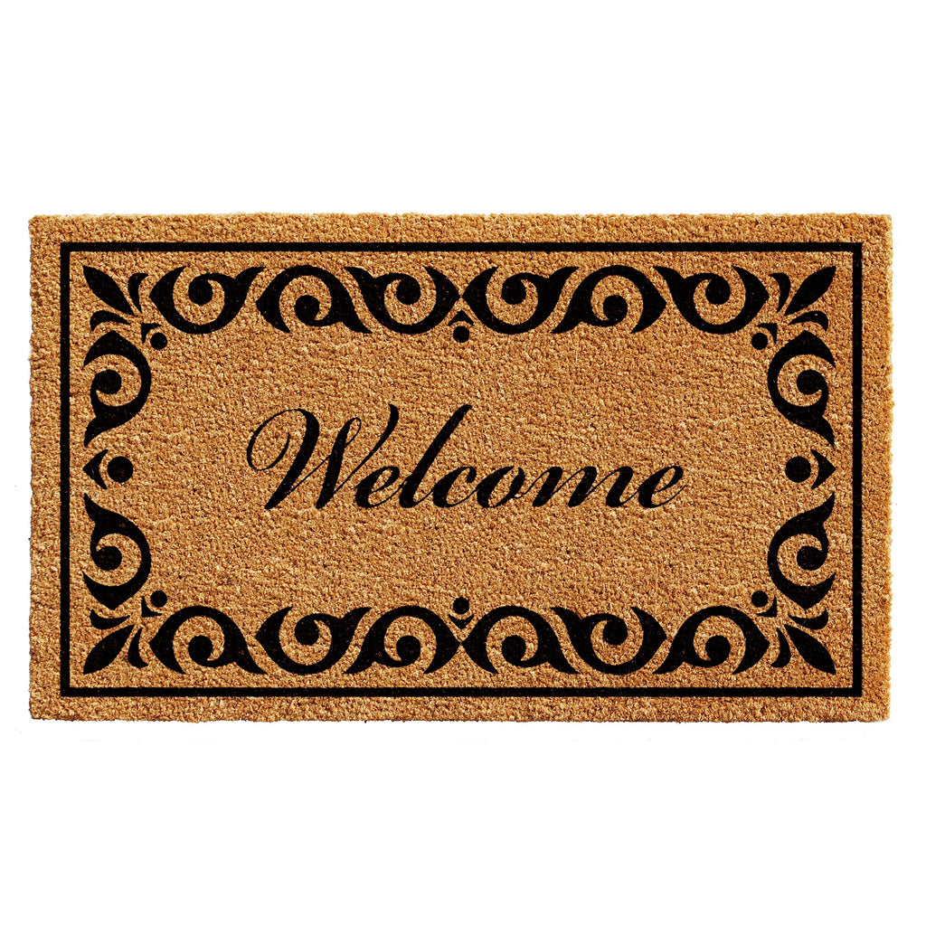 Calloway Mills 102243672 Breaux Welcome Doormat, 3' X 6', Natural/Black