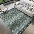 Dalyn Rugs Brisbane Br1 Tribal Trellis Mineral Blue 3' X 5'