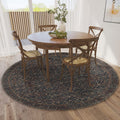 Dalyn Rugs Jericho Jc10 Midnight 8' X 8' Rectangle Soft Round Rug, Easy Clean, Non Shedding, Bedroom, Entry, Living Room, Dining Room, Kitchen Rug
