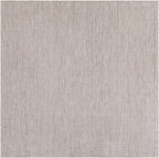 Unique Loom Outdoor Solid Collection Area Rug (6' 1'' Square Beige/Ivory)