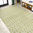 Jonathan Y Smb108N-8 Ourika Moroccan Geometric Textured Weave Indoor Outdoor Area Rug, Coastal,Traditional,Transitional Easy Cle