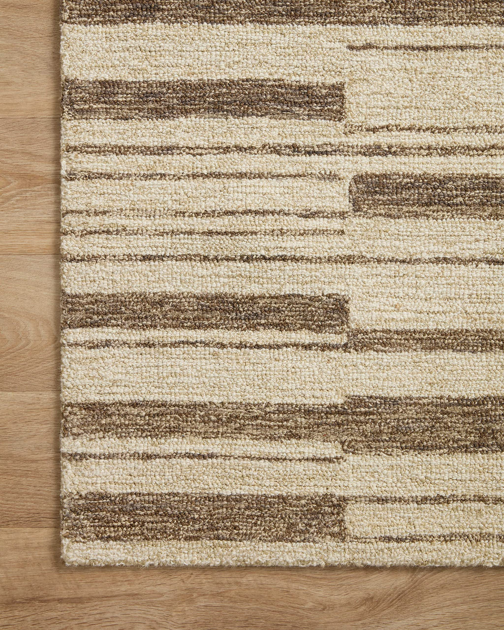 Loloi Chris Loves Julia X Polly Beige/Tobacco 2'-6'' X 7'-6'' Runner Rug