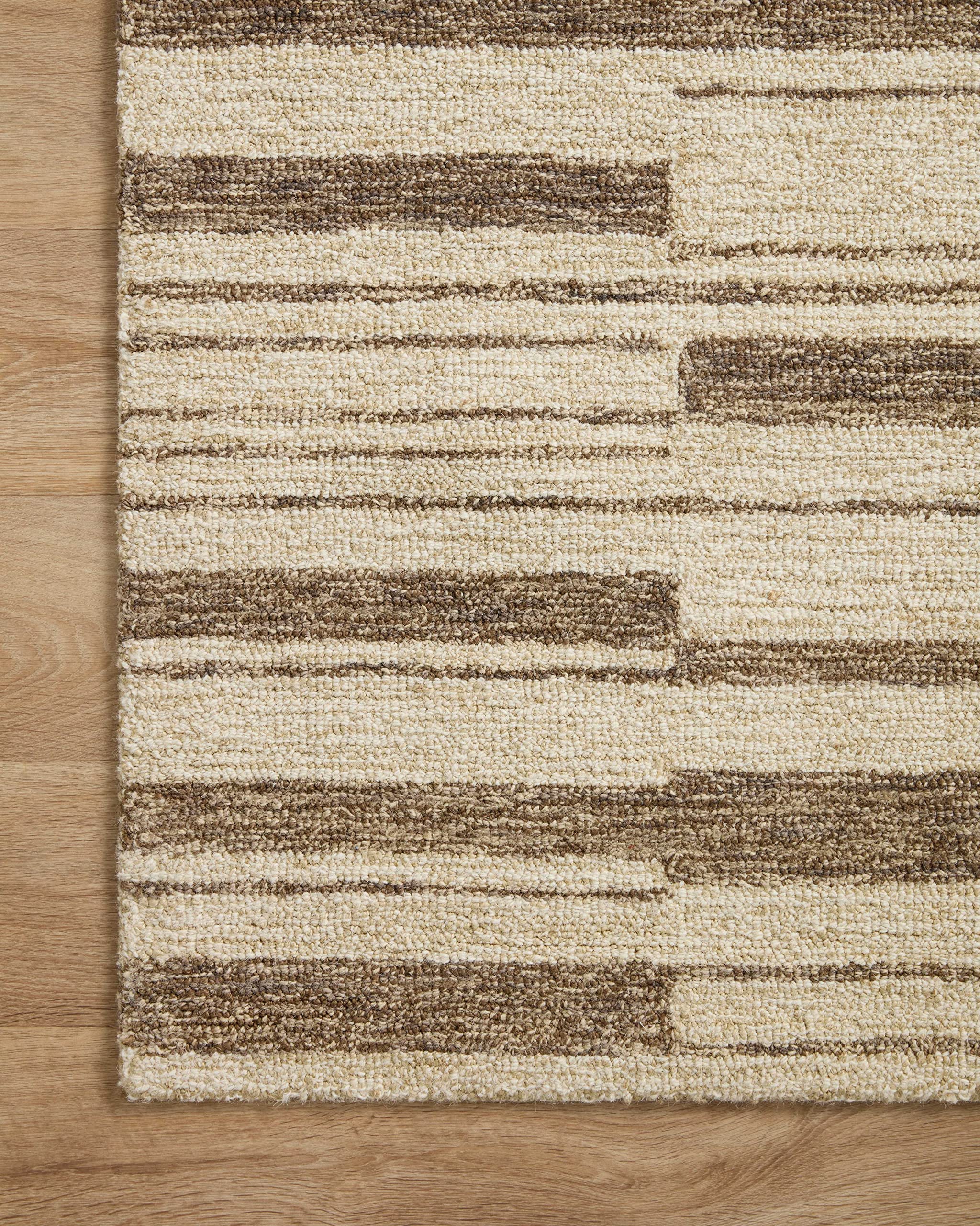 Loloi Chris Loves Julia X Polly Beige/Tobacco 2'-6'' X 7'-6'' Runner Rug
