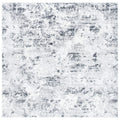 SAFAVIEH Amelia Collection 67 Square Grey/Ivory ALA705G Modern Abstract Non-Shedding Living Room Bedroom Area Rug