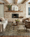 Loloi Magnolia Home by Joanna Gaines x Banks Spice/Blue 5-0 x 7-6 Area Rug