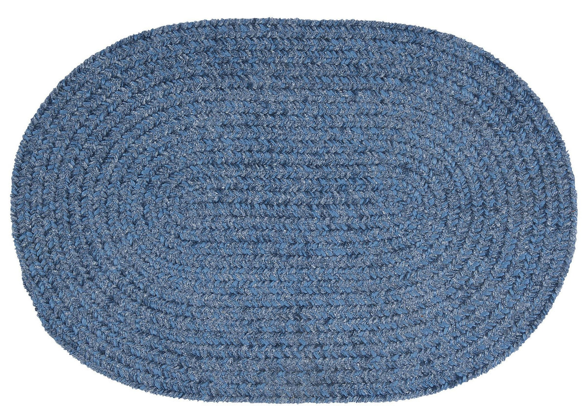 Colonial Mills Barefoot Chenilled Bath Rug, 22 X 34, Blue