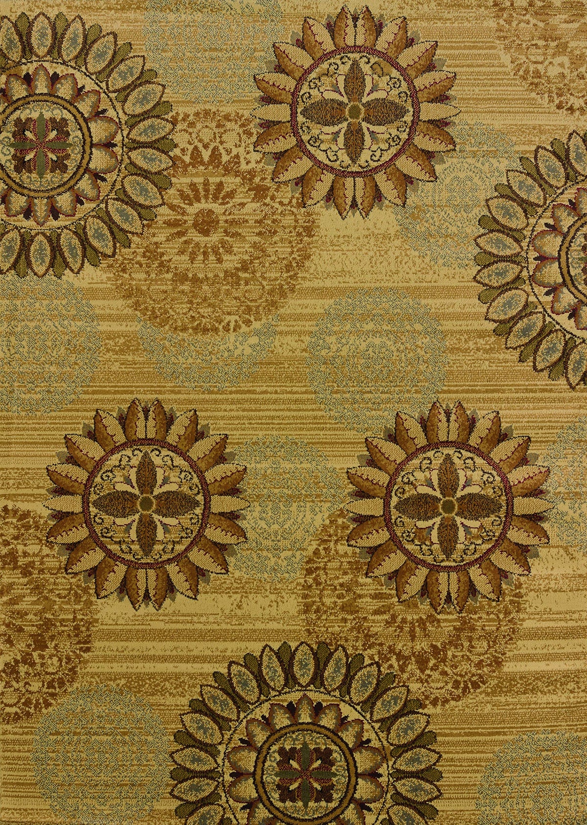 United Weavers Of America Affinity Collection Sundial Heavyweight Heatset Olefin Rug, 1Feet 10Inch By 3Feet, Ivory
