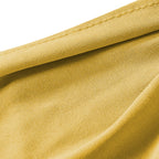 Obstal 50 Pcs Spandex Stretch Chair Sashes Bows For Wedding Reception- Universal Elastic Chair Cover Bands With Buckle Slider For Banquet, Party, Hotel Event Decorations Gold Sashes