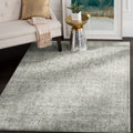 SAFAVIEH Evoke Collection 4 x 6 Silver / Ivory EVK256S Oriental Distressed Non-Shedding Living Room Bedroom Accent Rug
