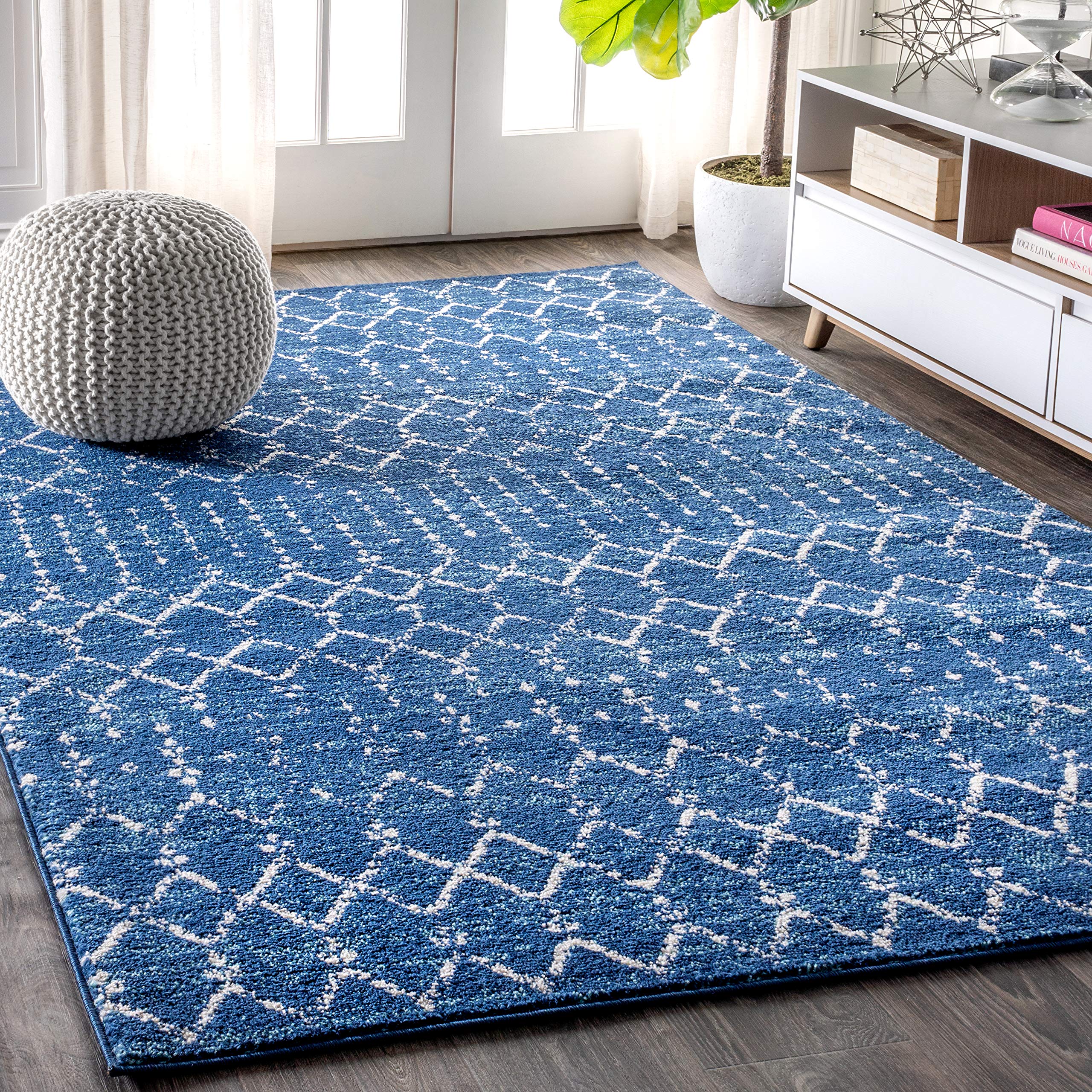 JONATHAN Y MOH101A-5 Moroccan Hype Boho Vintage Diamond Indoor Area-Rug Bohemian Easy-Cleaning Bedroom Kitchen Living Room Non S