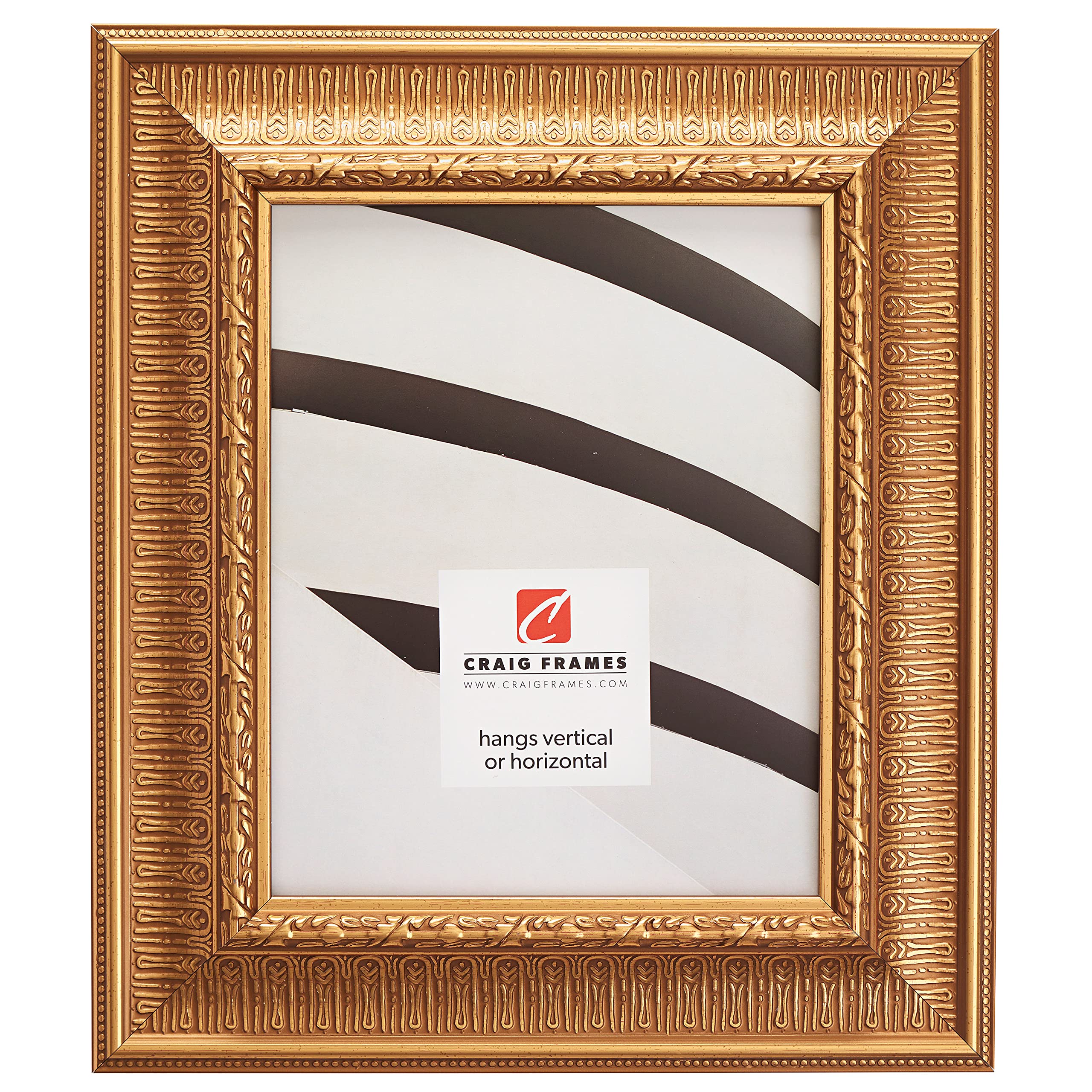 Craig Frames Maximus, 6x9 Picture Frame, Roman Gold