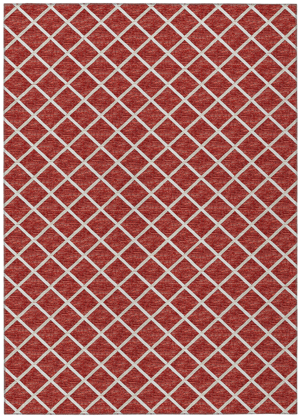 Dalyn Rugs York Yo1 Red 3' X 5' Indoor Outdoor Area Rug, Easy Clean, Machine Washable, Non Shedding, Bedroom, Living Room, Dining Room, Kitchen, Patio Rug