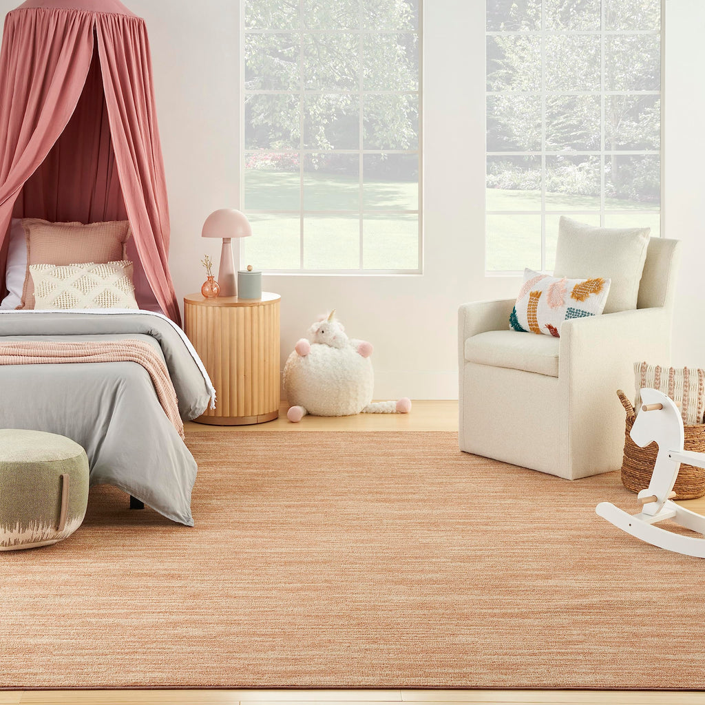 Nourison Essentials Indoor/Outdoor Rust 6' X 9' Area Rug, Easy Cleaning, Non Shedding, Bed Room, Living Room, Dining Room, Backyard, Deck, Patio (6X9)